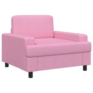 vidaXL Sill&oacute;n Rosa Tela
