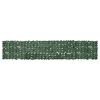 vidaXL Toldo para balc&oacute;n con hojas verde oscuro 400x75 cm