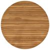 vidaXL Encimera &Oslash; 90 x 3,5 Redondo Madera de teca maciza Natural