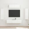 vidaXL Mueble de TV 5 pcs brillante