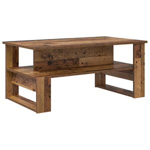 vidaXL Mesa de Caf&eacute; Madera vieja 90 x 50 x 40 cm Madera de ingenier&iacute;a