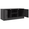 vidaXL Mueble para TV de acero negro 99x39x44 cm