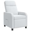 vidaXL Recliner Blanco Tela