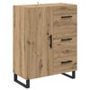 vidaXL Aparador alto 2 pcs Roble artesanal 69,5 x 34 x 180 cm