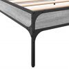 vidaXL Estructura cama madera ingenier&iacute;a metal gris Sonoma 90x200 cm