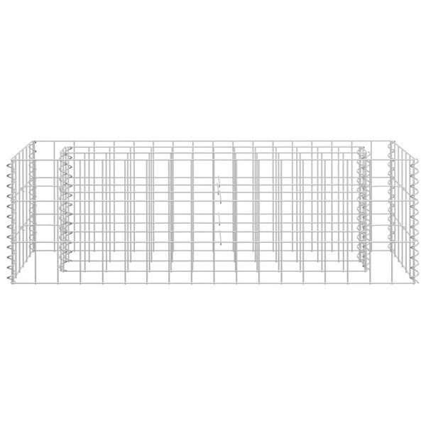 vidaXL Arriate de gaviones de acero galvanizado 90x30x30 cm