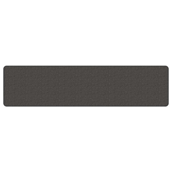 vidaXL Alfombra de pasillo con aspecto sisal gris antracita 50x200 cm