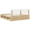 vidaXL Estructura de cama Sonoma 180 x 200 cm Madera de pino macizo