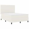vidaXL Cama tipo Box Spring Manual Crema y Blanco 203 x 160 x 128 cm