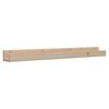 vidaXL Estantes de pared 2 uds madera maciza de pino 110x12x9 cm
