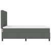 vidaXL Cama tipo Box Spring con colch&oacute;n Gris oscuro 160 x 200 cm tela