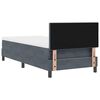 vidaXL Cama tipo Box Spring Gris oscuro 100 x 200 cm Terciopelo