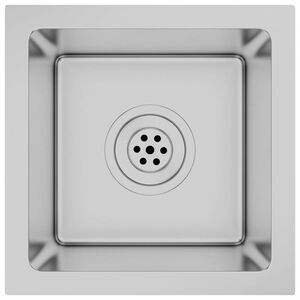 vidaXL Fregadero de cocina hecho a mano acero inoxidable