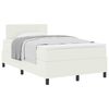 vidaXL Cama tipo Box Spring Manual Crema y Blanco 203 x 120 x 88 cm