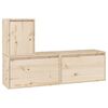 vidaXL Muebles para TV 3 piezas madera maciza de pino
