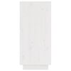 vidaXL Aparador de madera maciza de pino blanco 31,5x34x75 cm