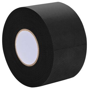 vidaXL Cinta de c&eacute;sped artificial autoadhesiva Negro 5 cm x 10 m