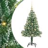 vidaXL &Aacute;rbol de Navidad Artificial Nevado con Luz LED Verde y 120 cm