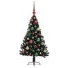 vidaXL &Aacute;rbol de Navidad Artificial Preiluminado Negro 120 cm PVC