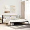vidaXL Estructura de cama sin colch&oacute;n metal roble Sonoma 180x200 cm