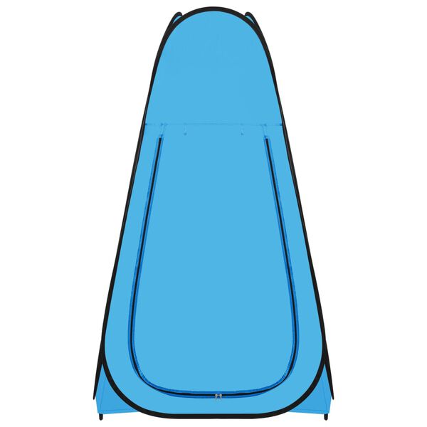 vidaXL Tienda de ducha desplegable azul
