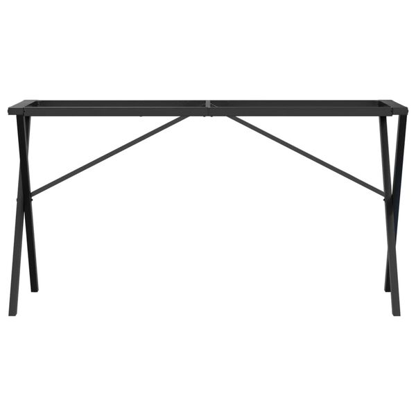 vidaXL Patas de mesa de comedor estructura X acero 140x60x73 cm