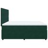 vidaXL Cama box spring con colch&oacute;n terciopelo verde oscuro 200x200 cm