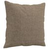vidaXL Cojines decorativos 2 uds tela gris taupe 40x40 cm