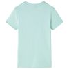 Camiseta infantil verde menta claro 116
