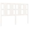 vidaXL Cabecero de cama madera maciza de pino blanco 140,5x4x100 cm