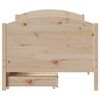 vidaXL Estructura de cama sin colch&oacute;n madera maciza de pino 90x190 cm