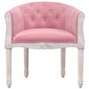 vidaXL Silla de comedor terciopelo rosa