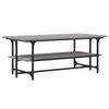 vidaXL Mesa de centro madera contrachapada gris Sonoma 100x50x40 cm