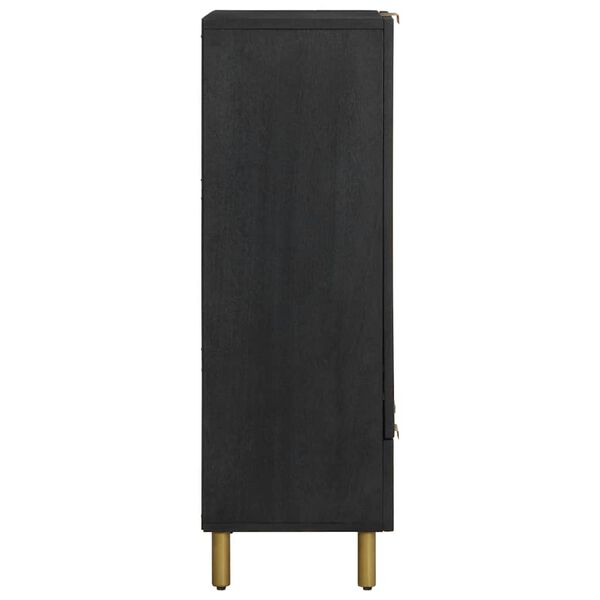 vidaXL Aparador alto madera de ingenier&iacute;a negro 60x33x100 cm