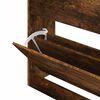 vidaXL Zapatero madera contrachapada roble ahumado 63x24x81 cm