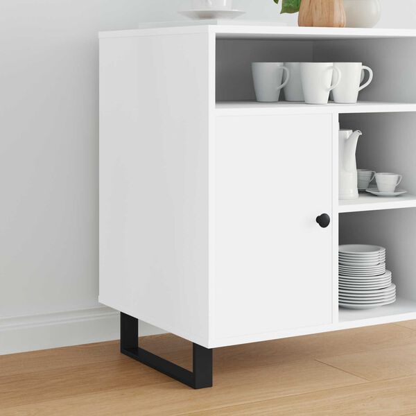 vidaXL Patas de Muebles 2 pcs Negro 34,1 x 4 x 10 mm Hierro