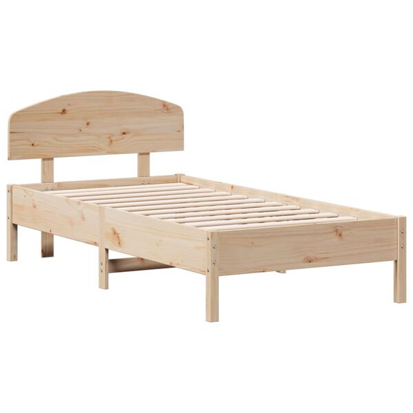 vidaXL Estructura de cama sin colch&oacute;n madera maciza de pino 90x190 cm