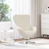 vidaXL Sill&oacute;n huevo Crema Terciopelo