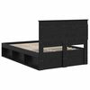 vidaXL Estructura de cama Negro 120 x 190 cm Madera de pino macizo
