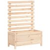 vidaXL Jardinera con estanter&iacute;a madera maciza pino 79x39,5x114 cm