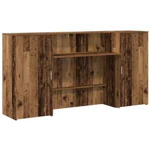 vidaXL Mostrador de recepci&oacute;n madera vieja 200x50x103,5 cm