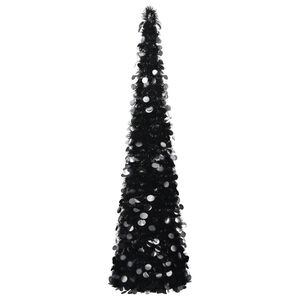 vidaXL &Aacute;rboles de Navidad artificiales PET Black