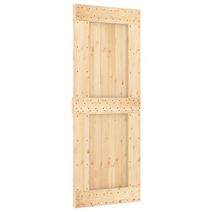 vidaXL Puerta Corredera NARVIK 80 x 210 cm (152,5 cm) Natural y negro