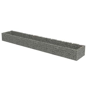 vidaXL Arriate de gaviones de acero 540x90x50 cm
