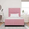 vidaXL Cama tipo Box Spring con cabecera Rosa 120 x 200 cm Terciopelo