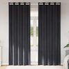 vidaXL Cortinas opacas 2 pcs Gris oscuro 140 x 245 cm Terciopelo
