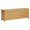 vidaXL Mueble zapatero de madera maciza de roble 114x37x45 cm