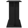 vidaXL Soporte para acuario de madera de roble negro 80x35x60 cm