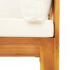 vidaXL Set de sof&aacute;s de jard&iacute;n con cojines 8 pzas madera maciza acacia