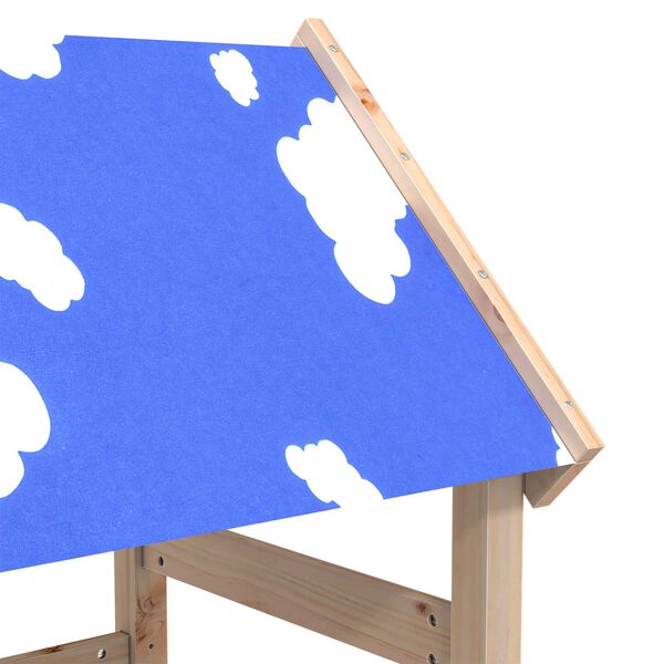 vidaXL Torre de Juego Marr&oacute;n Madera de pino macizo